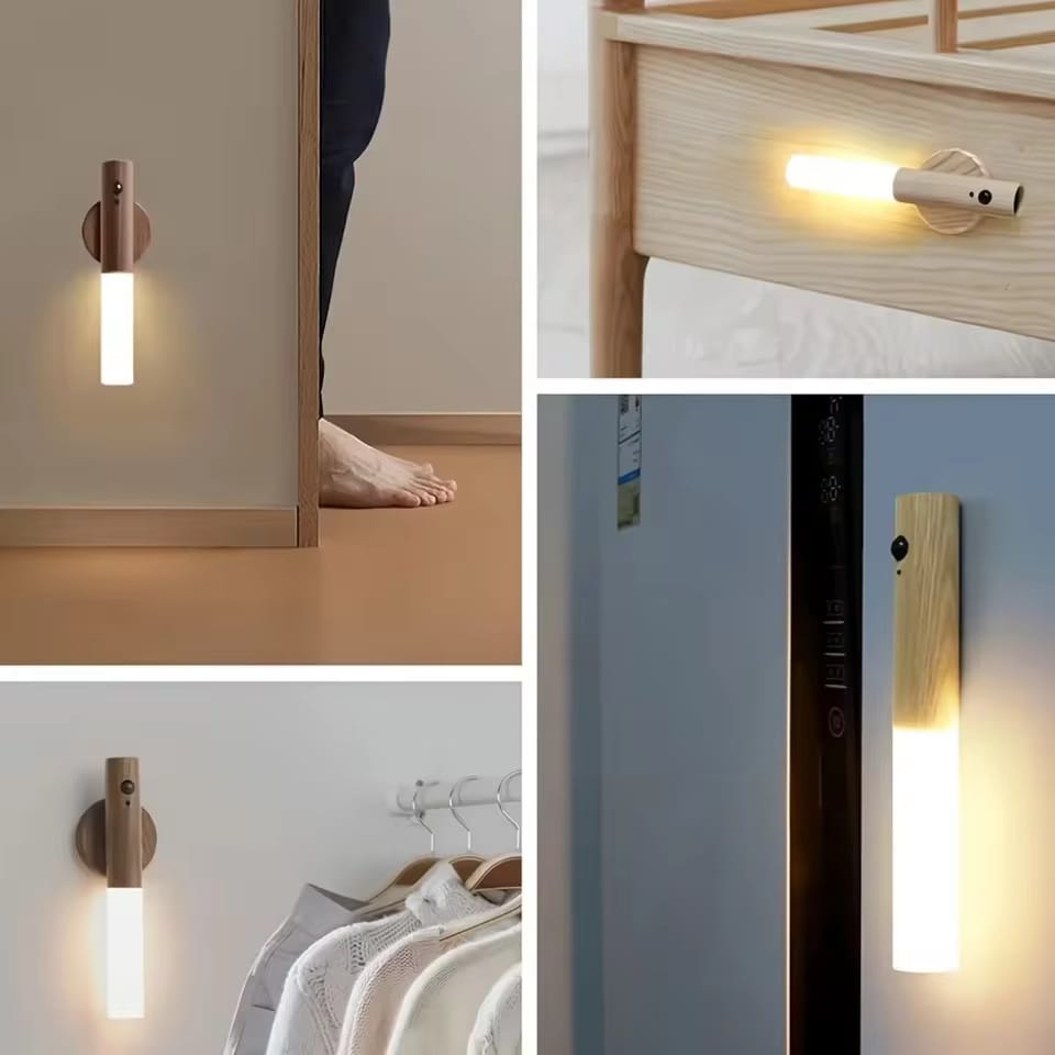 Aplique de pared magnético con luz nocturna